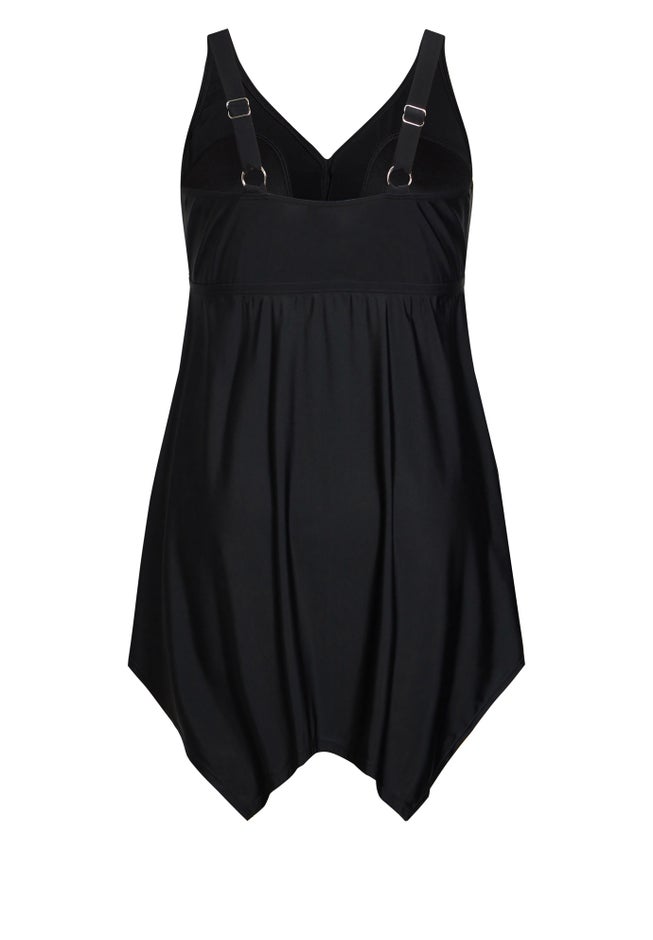 Sharkbite Print Swim Dress image number 5