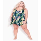 Sharkbite Print Swim Dress image number 0