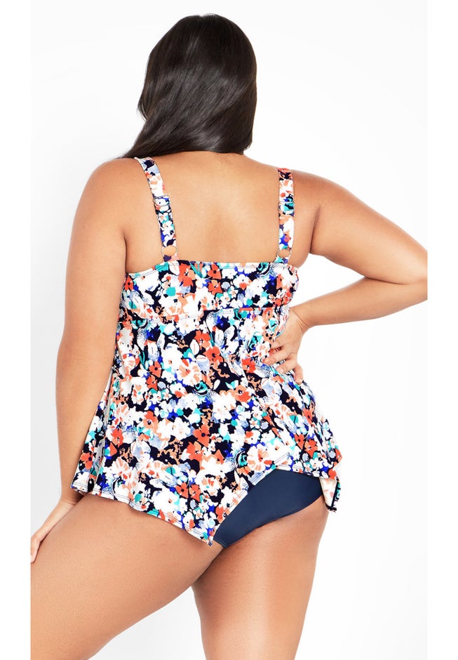Sharkbite Print Tankini Top image number 1