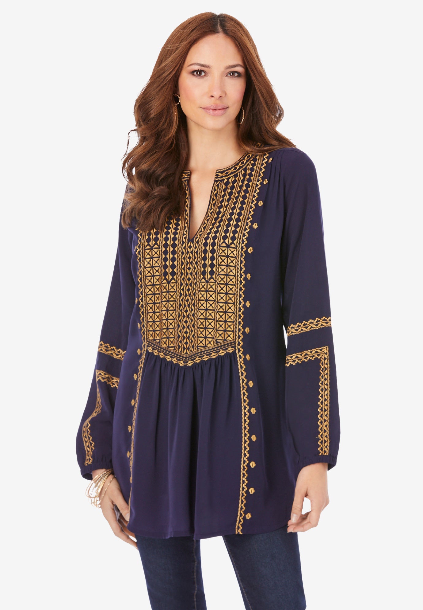 Embroidered Boho Tunic image number 0