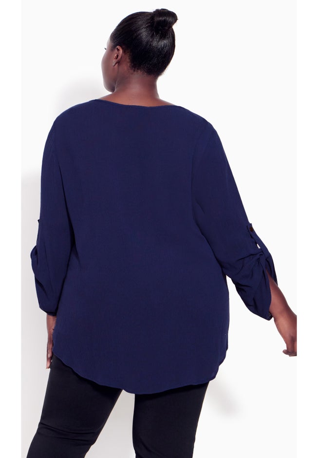 Sandy Pintuck Plain Shirt image number 1