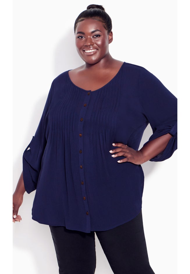 Sandy Pintuck Plain Shirt image number 3