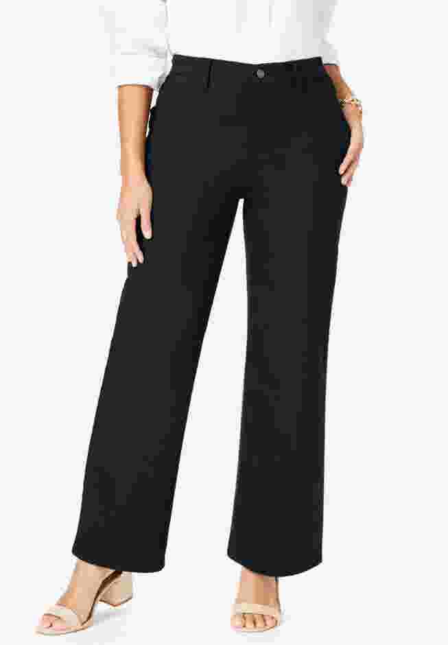 True Fit Stretch Denim Wide Leg Jean image number 0