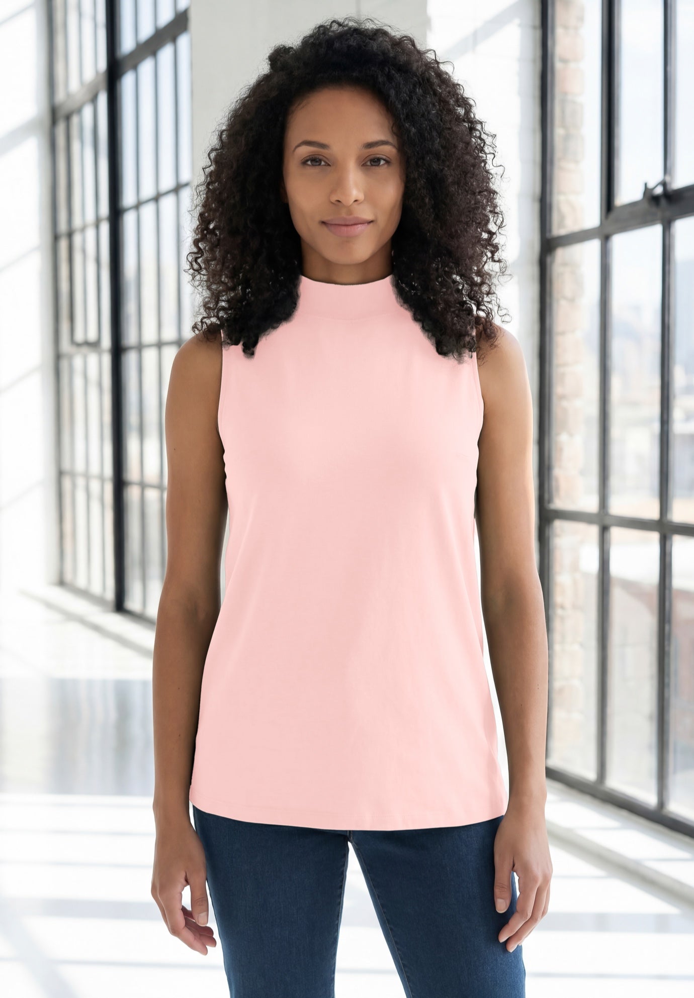 Ultimate Sleeveless Mockneck Tee image number 0