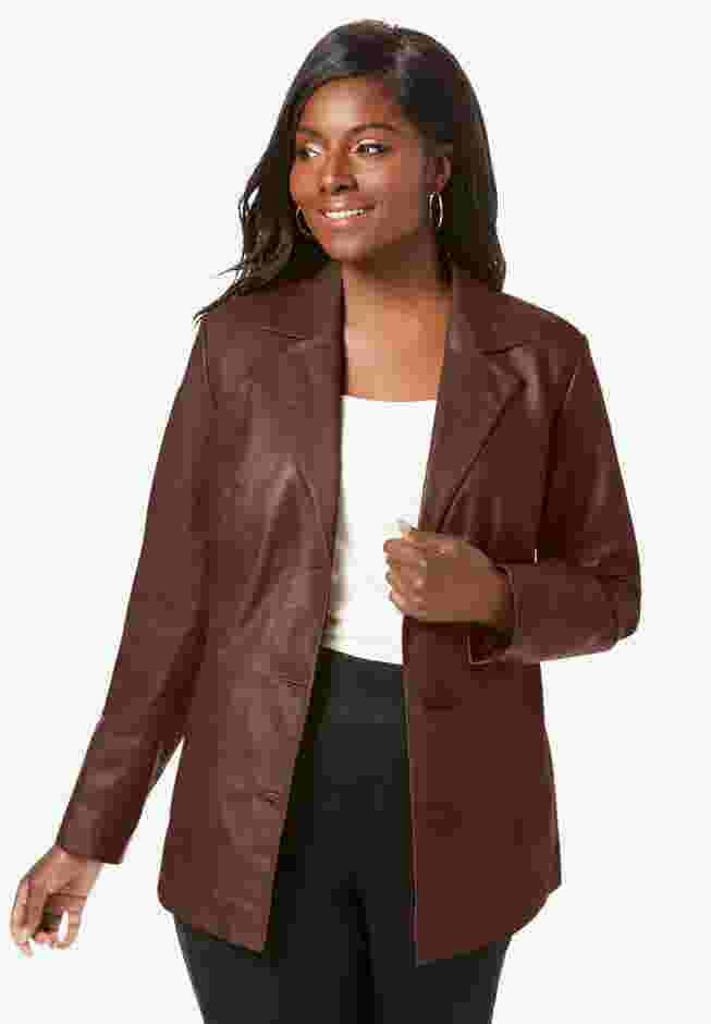 Leather Blazer image number 0