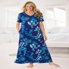 V-Neck Short Sleeve Maxi Lounger image number null