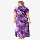 V-Neck Short Sleeve Maxi Lounger image number null