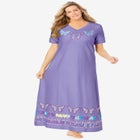 V-Neck Short Sleeve Maxi Lounger image number null