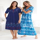 V-NECK SHORT SLEEVE MAXI LOUNGER image number null