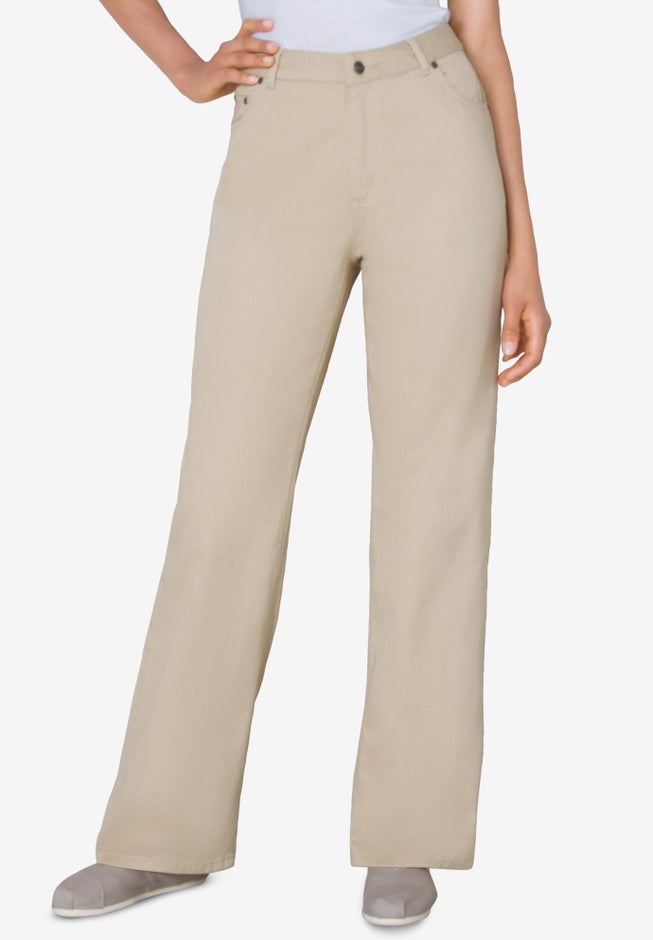 Perfect Relaxed All-Cotton Denim Five-Pocket Jeans image number 3