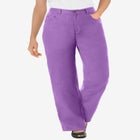 Perfect Relaxed All-Cotton Denim Five-Pocket Jeans image number null