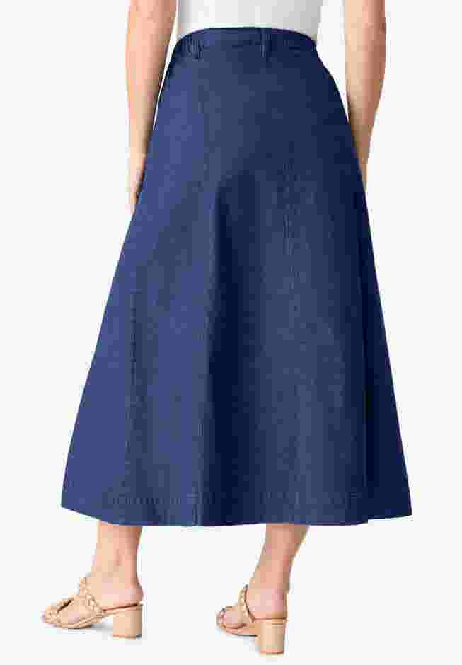 Classic Stretch A Line Maxi Skirt image number 1