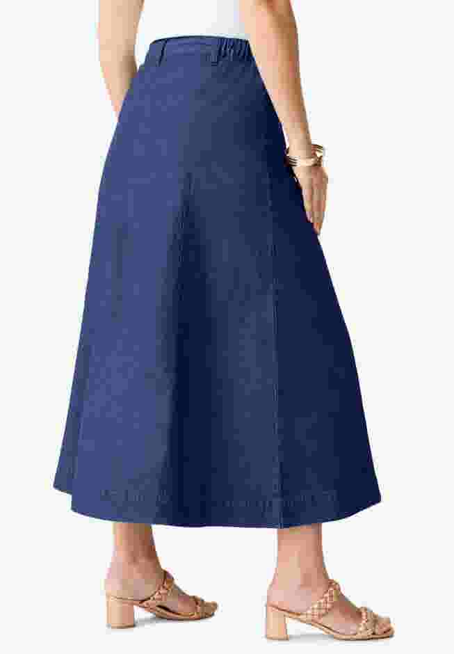Classic Stretch A Line Maxi Skirt image number 2