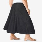 Plus Size Classic Stretch A Line Maxi Skirt image number null