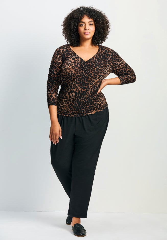 Lucille Tapered Knit Pant image number 3