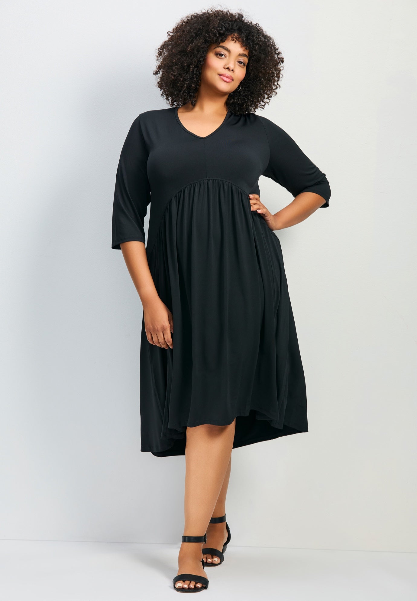 Valery V-Neckline Ity Jersey Dress image number 0