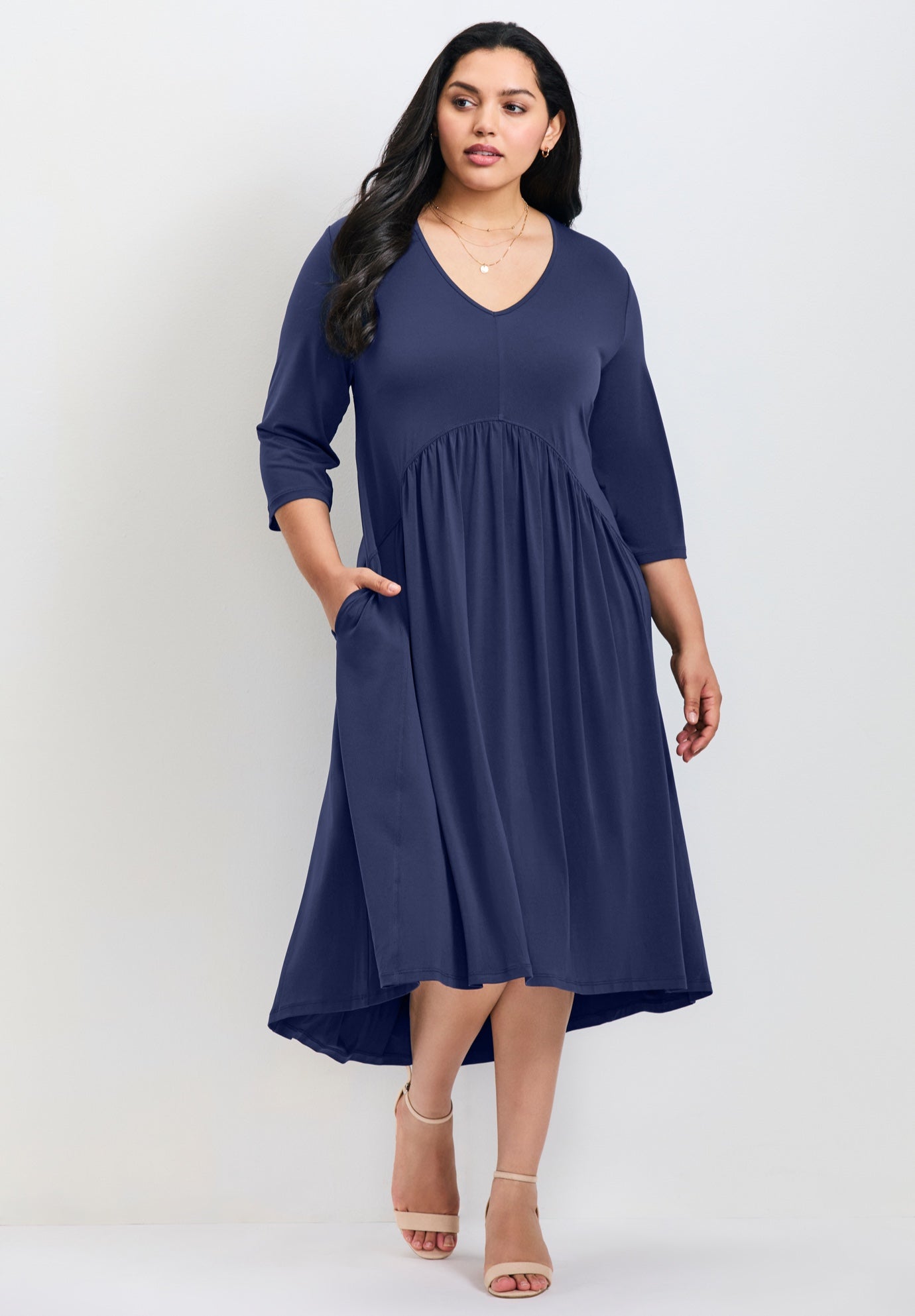 Valery V-Neckline Ity Jersey Dress image number 0