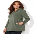 Cloud Knit French Terry Classic Hoodie Tunic image number null