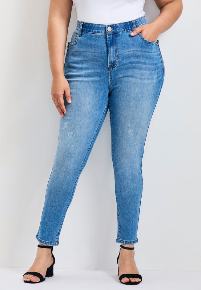 La Luna Zip Detail Skinny Jean image number 0