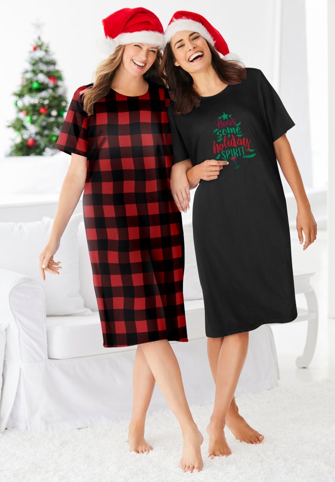 2-Pack Short-Sleeve Sleepshirt image number 3