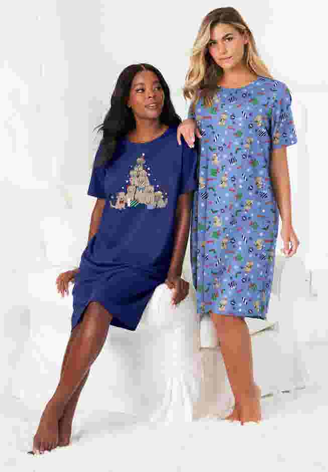 2-Pack Short-Sleeve Sleepshirt image number 5