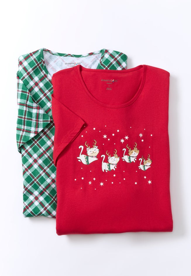 2-Pack Short-Sleeve Sleepshirt image number 3