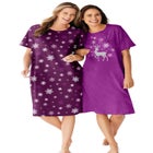 2-Pack Short-Sleeve Sleepshirt image number null