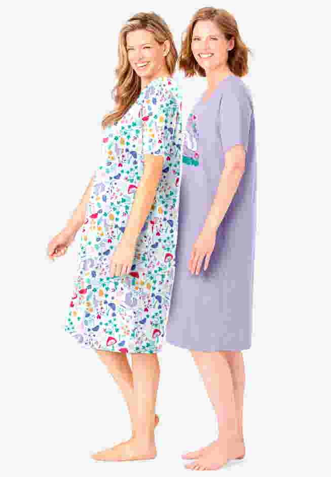 2-Pack Short-Sleeve Sleepshirt image number 2