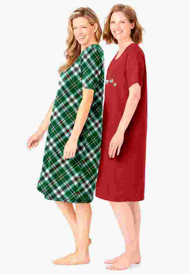 2-Pack Short-Sleeve Sleepshirt image number 2