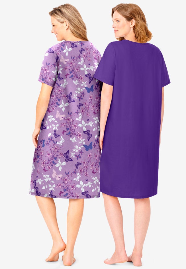 2-Pack Short-Sleeve Sleepshirt image number 1