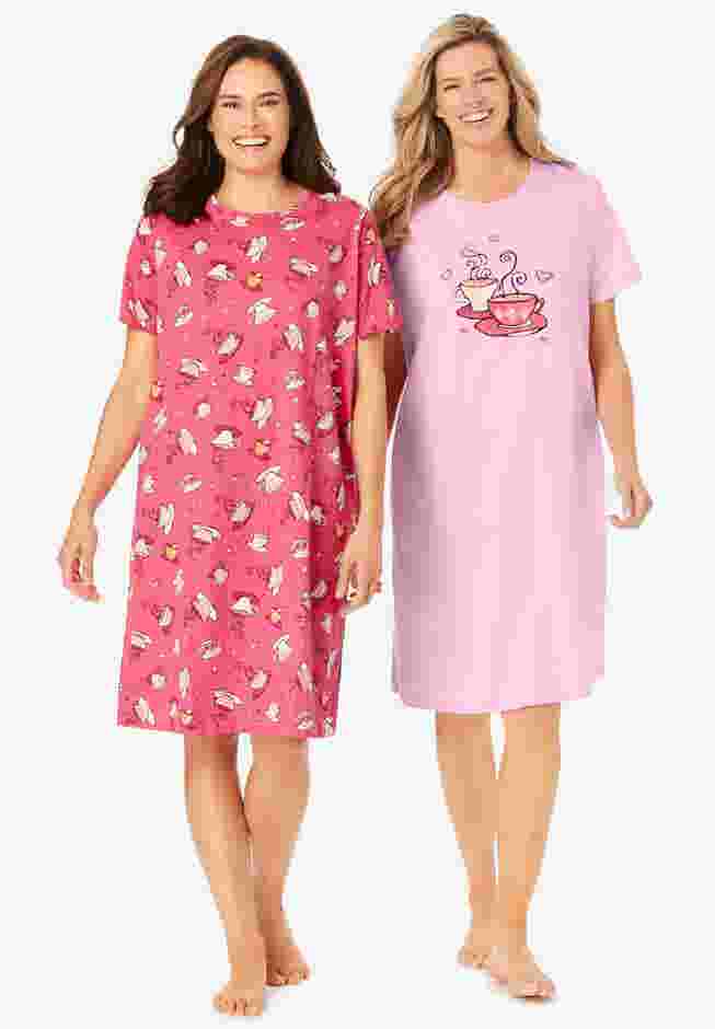 2-Pack Short-Sleeve Sleepshirt image number 0