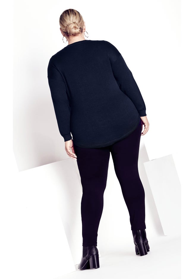 Tully Curved Hem Sweater image number 1