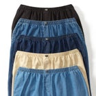 7-Day Straight-Leg Elastic-Waist Cotton Denim Pant image number null