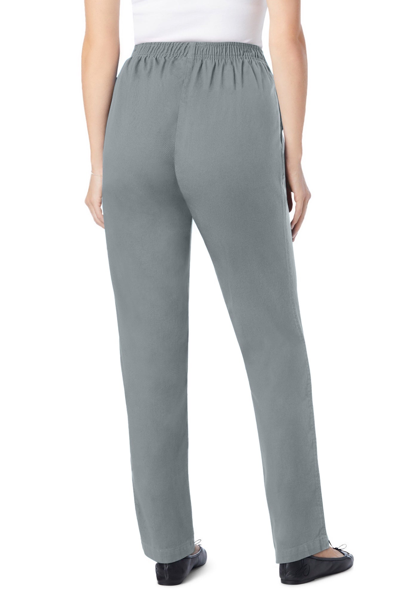 7-Day Straight-Leg Elastic-Waist Cotton Denim Pant image number 1