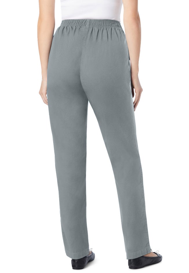 7-Day Straight-Leg Elastic-Waist Cotton Denim Pant image number 1