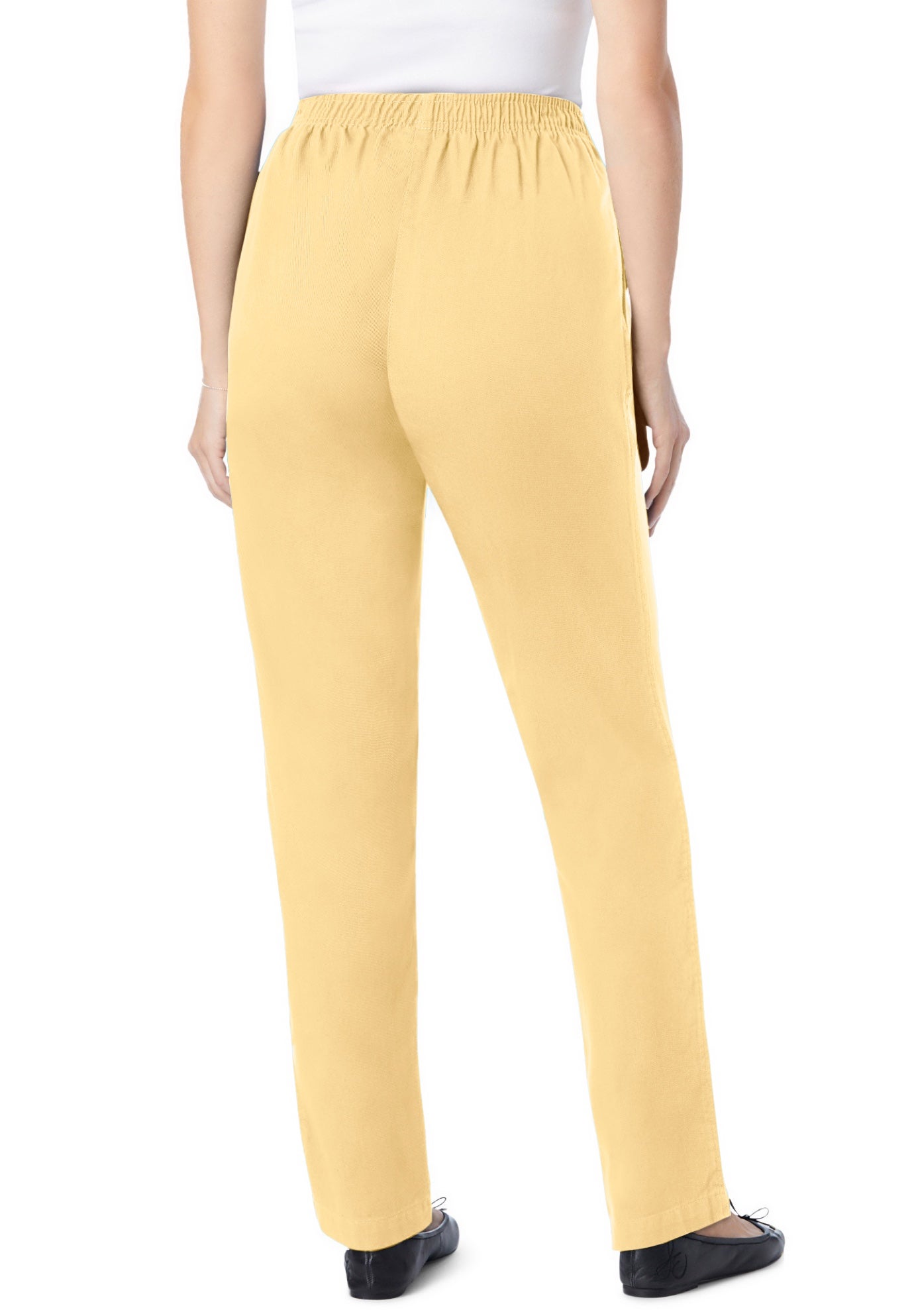 7-Day Straight-Leg Elastic-Waist Cotton Denim Pant image number 1