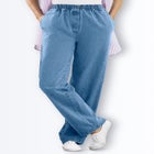 Straight-Leg All-Cotton Denim Pull-On 7-Day Elastic-Waist Jeans image number null