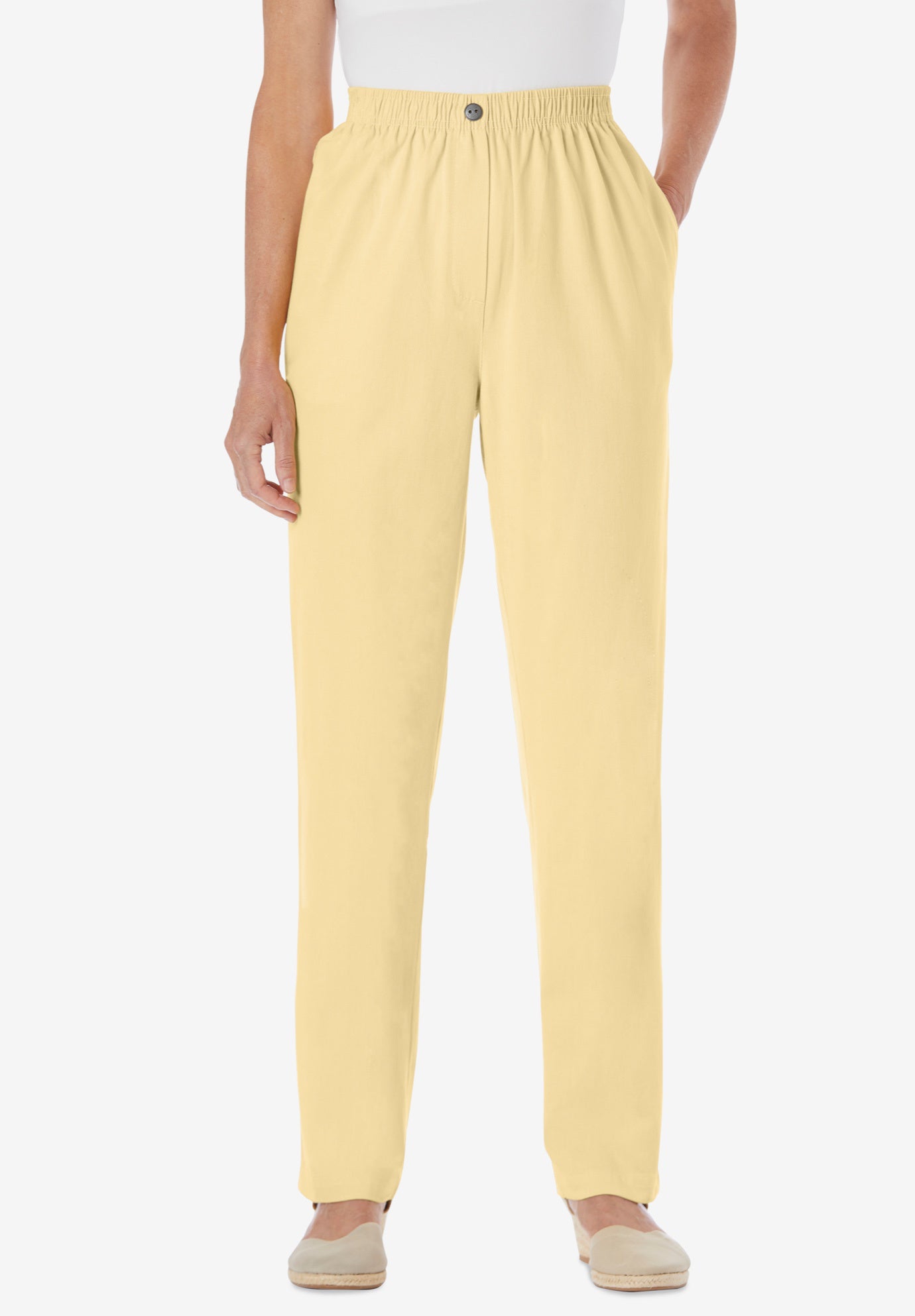 Straight-Leg All-Cotton Denim Pull-On 7-Day Elastic-Waist Jeans image number 5