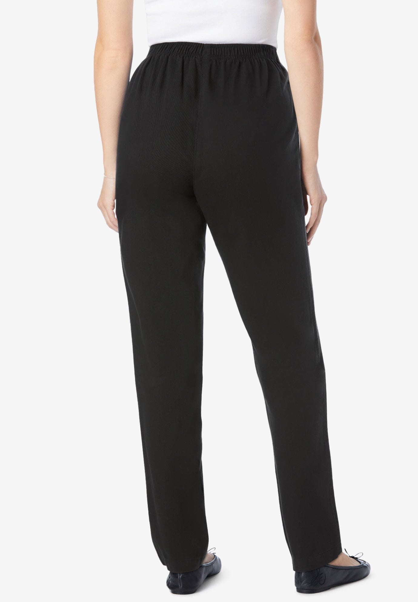 7-Day Straight-Leg Elastic-Waist Cotton Denim Pant image number 1