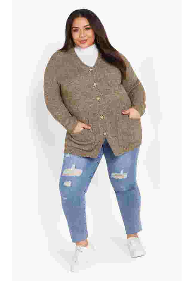 Amber Boucle Cardigan image number 4
