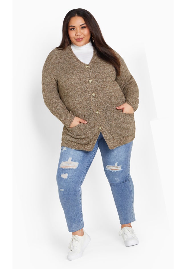 Amber Boucle Cardigan image number 4