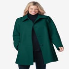 Wool-Blend Classic A-Line Coat image number null