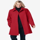 Wool-Blend Classic A-Line Coat image number null