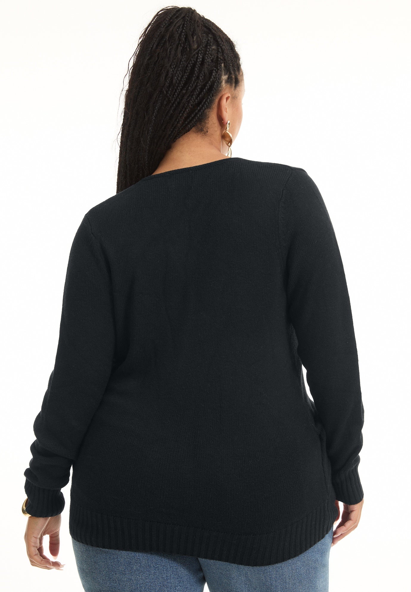 Wrap-Front Cardigan image number 1