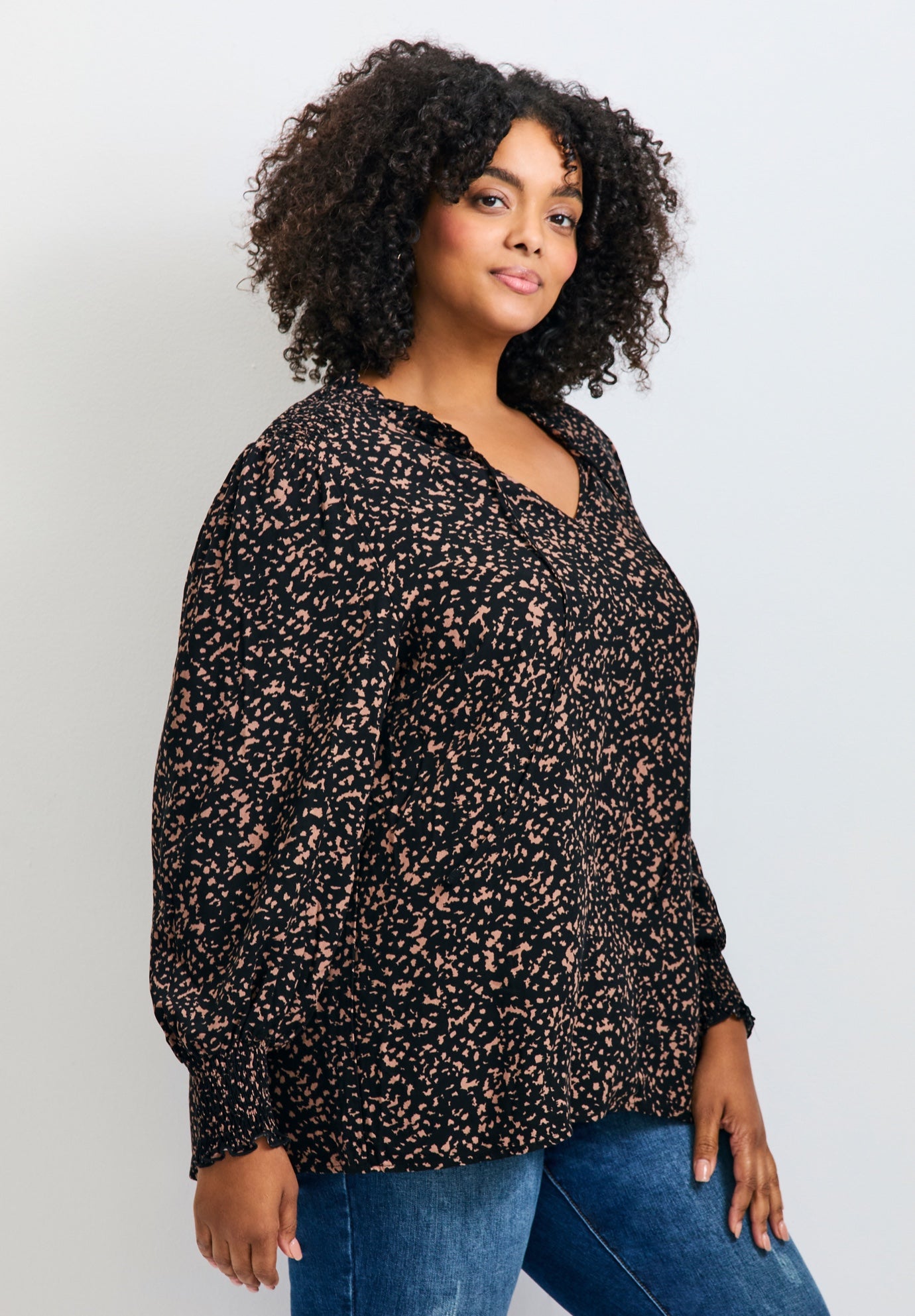 Abby Blouson Sleeve Blouse image number 2