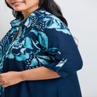 Rita Placement Print Blouse image number null