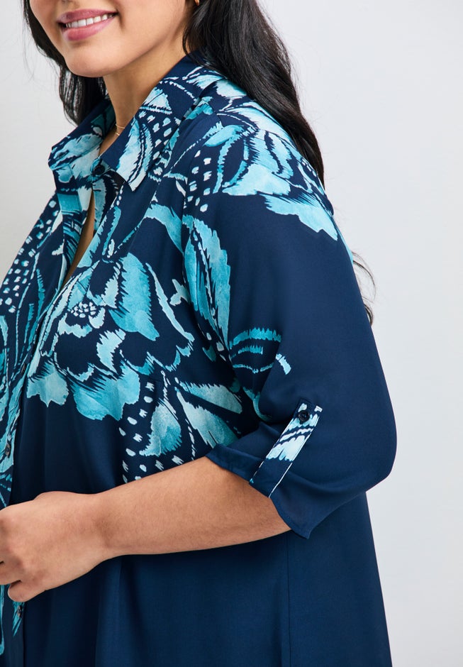 Rita Placement Print Blouse image number 2