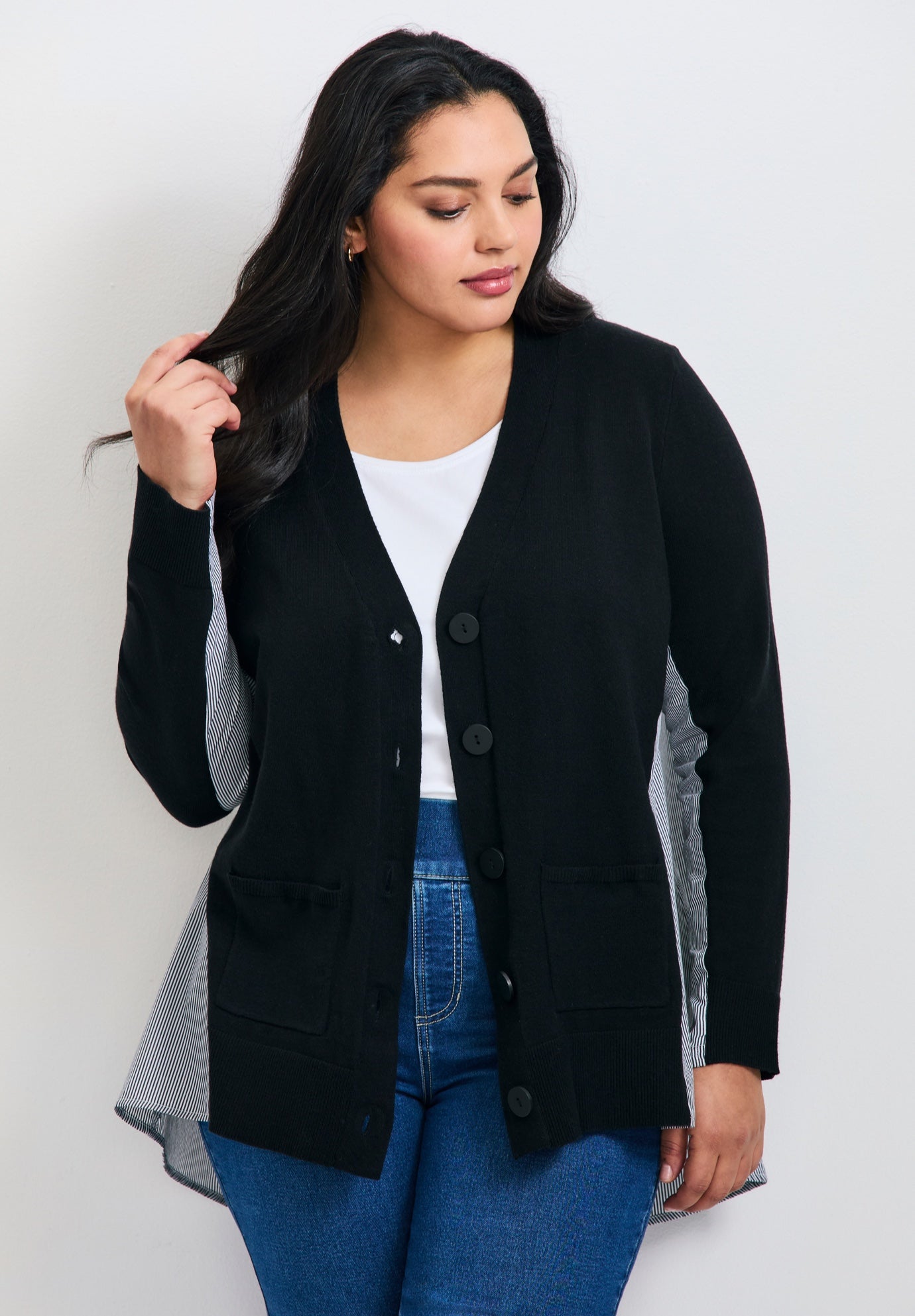 Ray Mix Media Button Thru Cardi image number 0