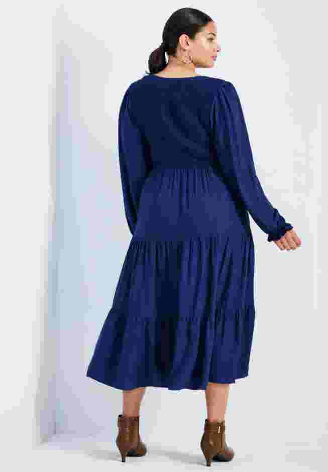 Indi Puff Sleeve Shirred Dress image number 1