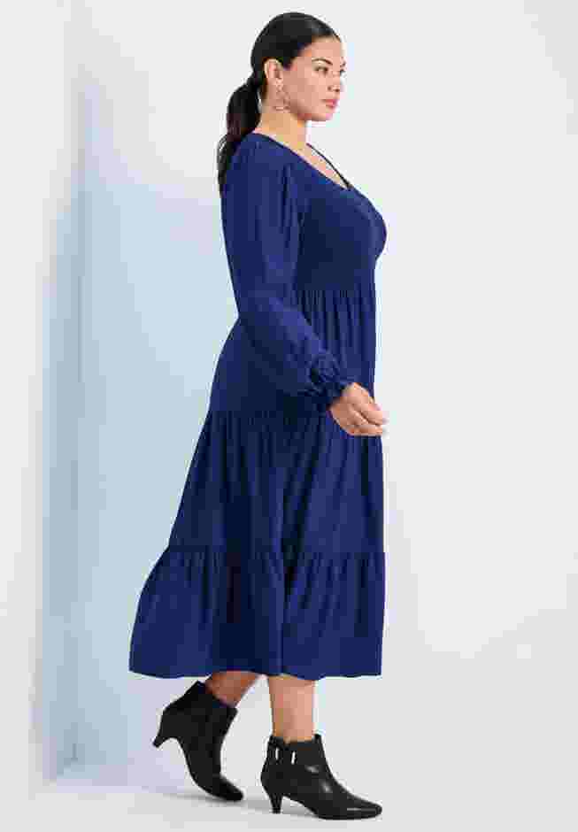 Indi Puff Sleeve Shirred Dress image number 2